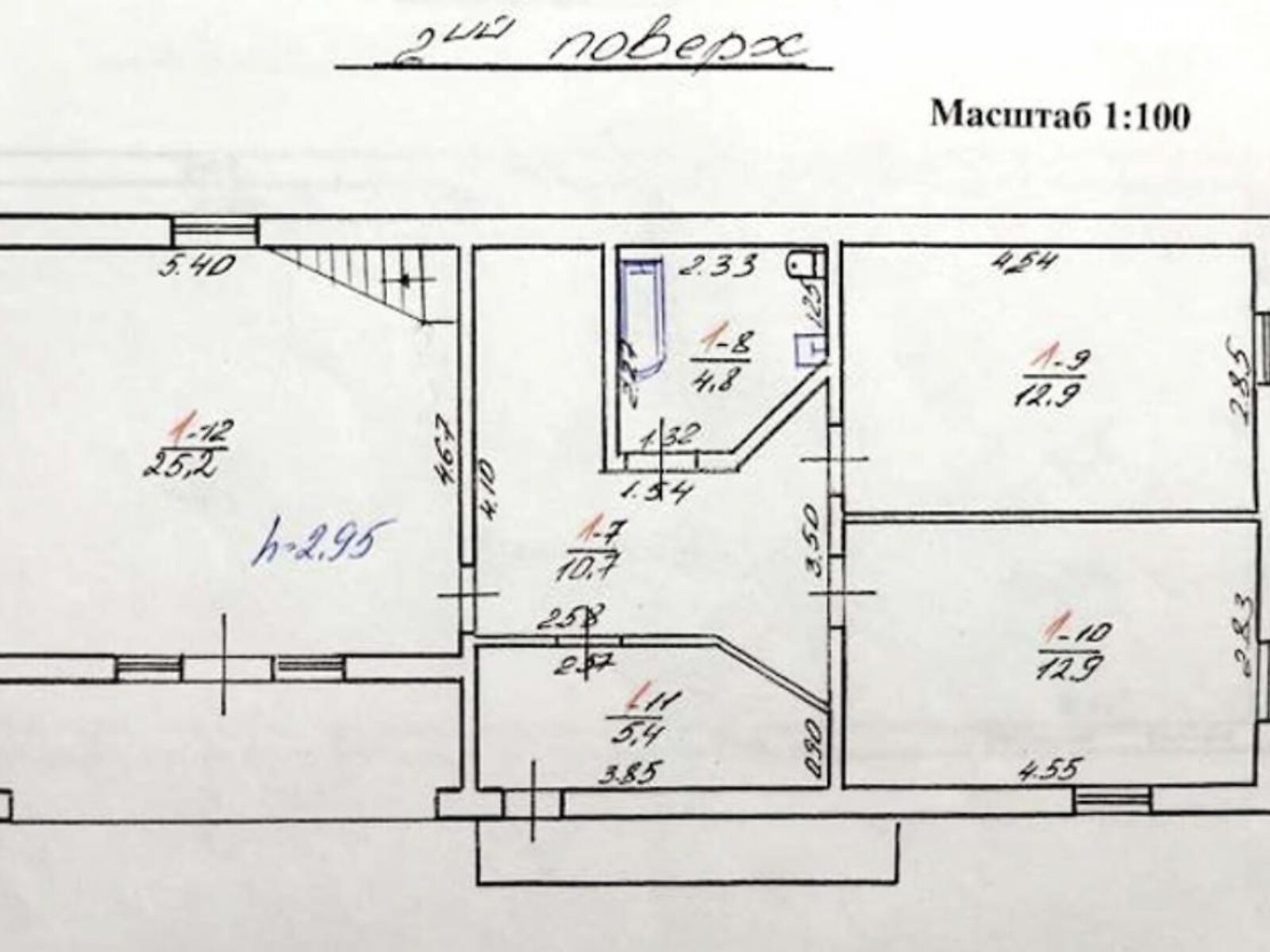 трехэтажный дом с гаражом, 177 кв. м, кирпич. Продажа в Зубре фото 1