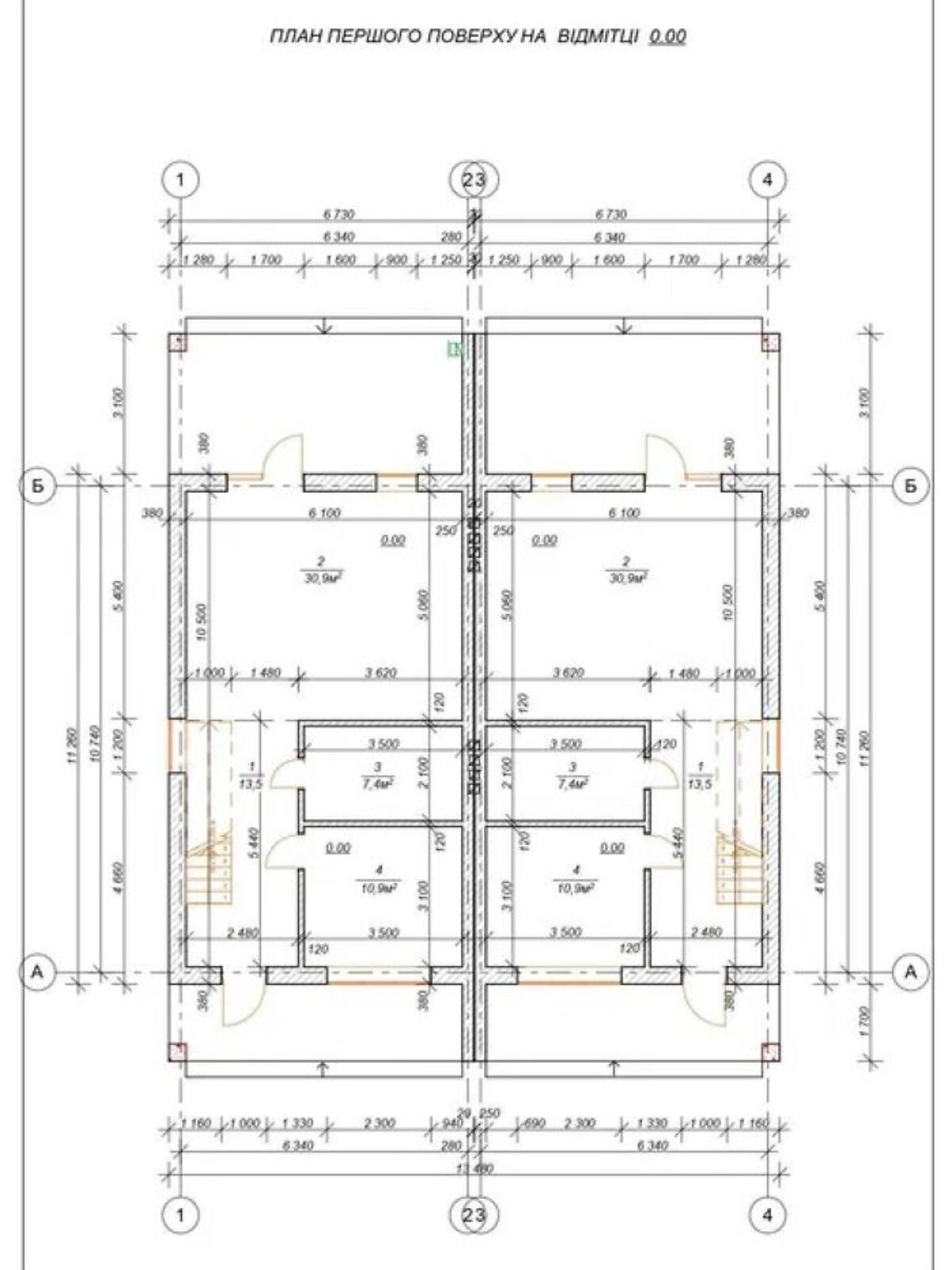 двоповерховий дуплекс, 140 кв. м, пенобетон. Продаж в Бучі, район Буча фото 1