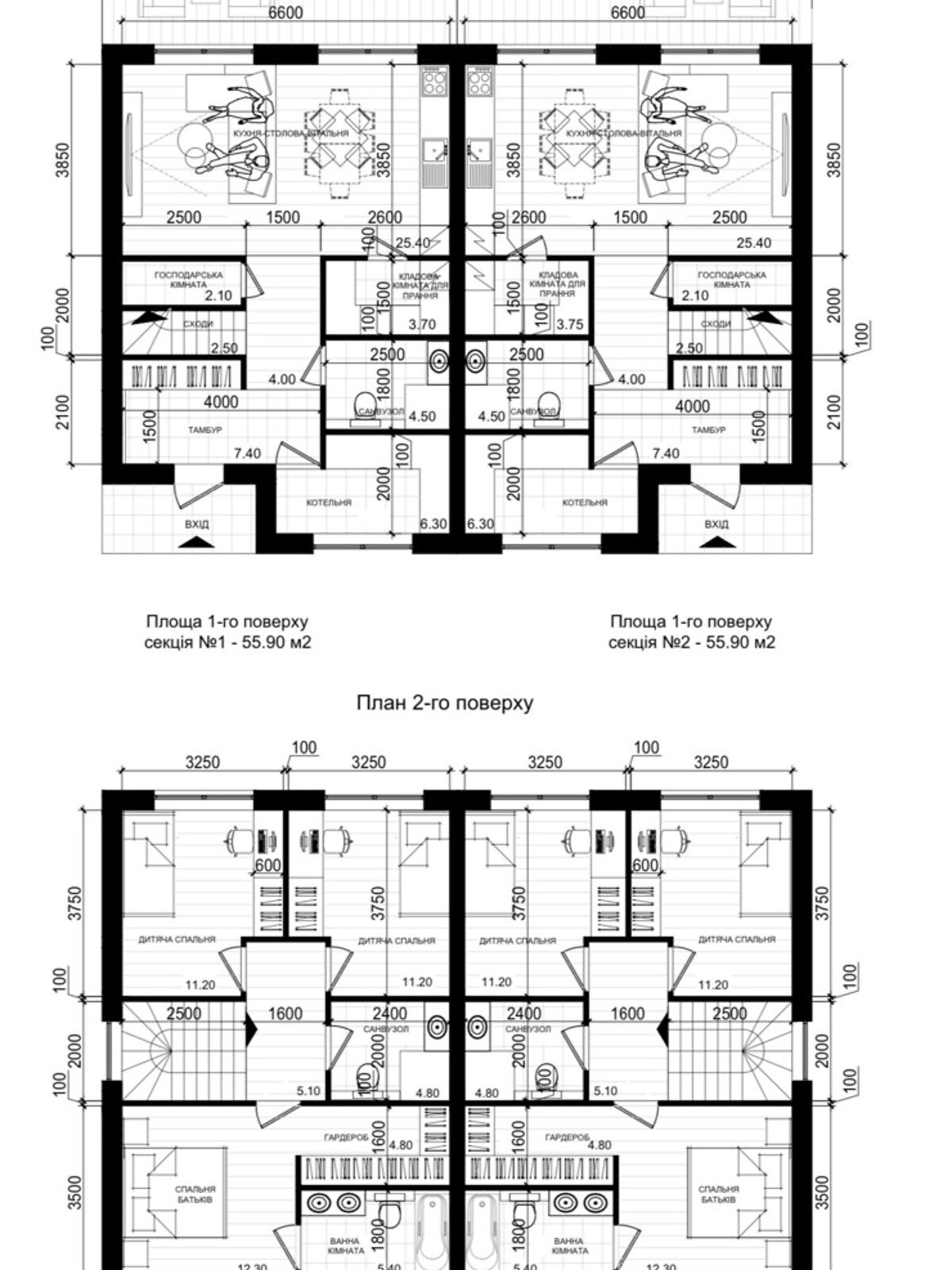 двухэтажный дуплекс, 120 кв. м, газобетон. Продажа в Буче район Буча фото 1 двухэтажный дуплекс, 120 кв. м, газобетон. Продажа в Буче район Буча фото 1
