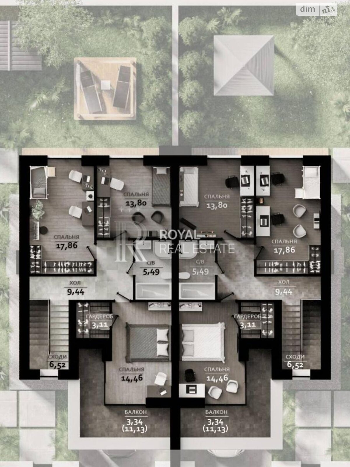 двоповерховий дуплекс, 155 кв. м, кирпич. Продаж в Бучі, район Буча фото 1 двоповерховий дуплекс, 155 кв. м, кирпич. Продаж в Бучі, район Буча фото 1