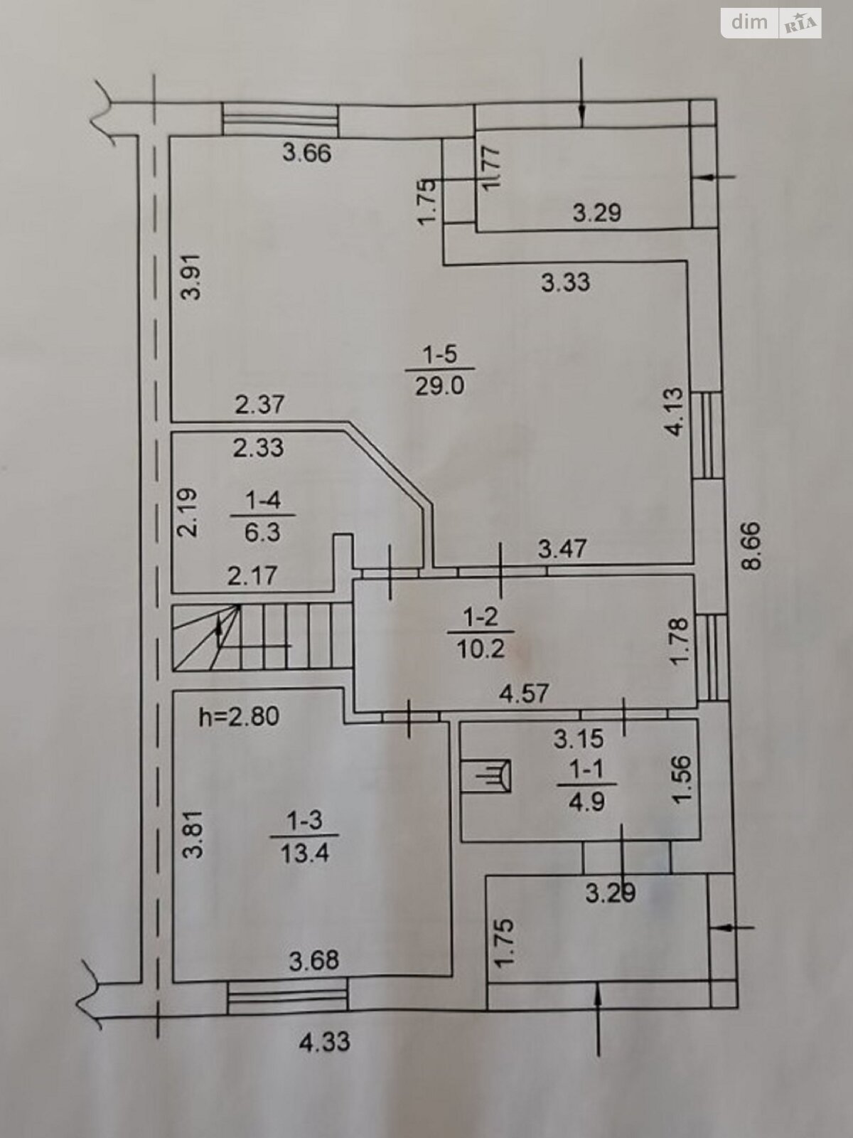 двухэтажный дуплекс, 130 кв. м, кирпич. Продажа в Буче район Буча фото 1