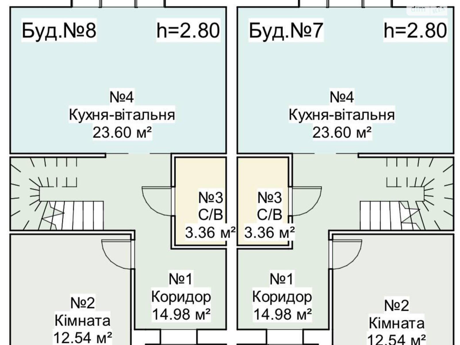 двоповерховий дуплекс, 100 кв. м, газобетон. Продаж в Бучі, район Буча фото 1 двоповерховий дуплекс, 100 кв. м, газобетон. Продаж в Бучі, район Буча фото 1