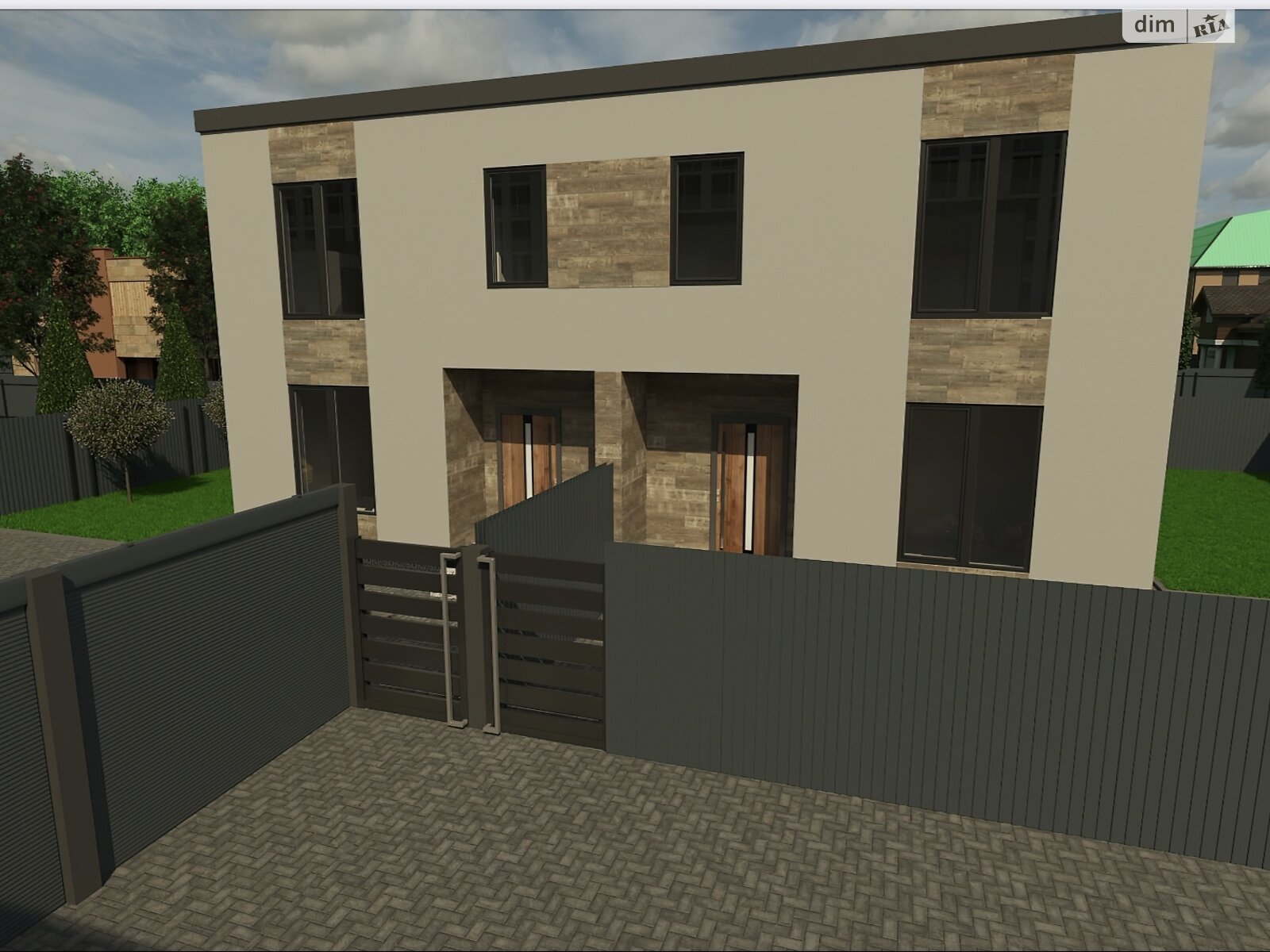 двоповерховий дуплекс, 110 кв. м, піноблок. Продаж у Бучі фото 1 двоповерховий дуплекс, 110 кв. м, піноблок. Продаж у Бучі фото 1