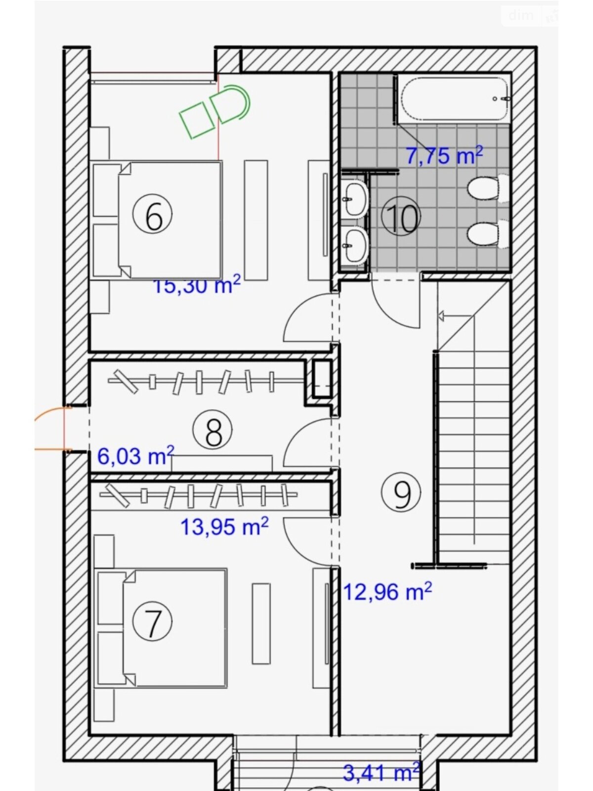 двухэтажный дуплекс, 121 кв. м, кирпич. Продажа в Чукаловке фото 1 двухэтажный дуплекс, 121 кв. м, кирпич. Продажа в Чукаловке фото 1