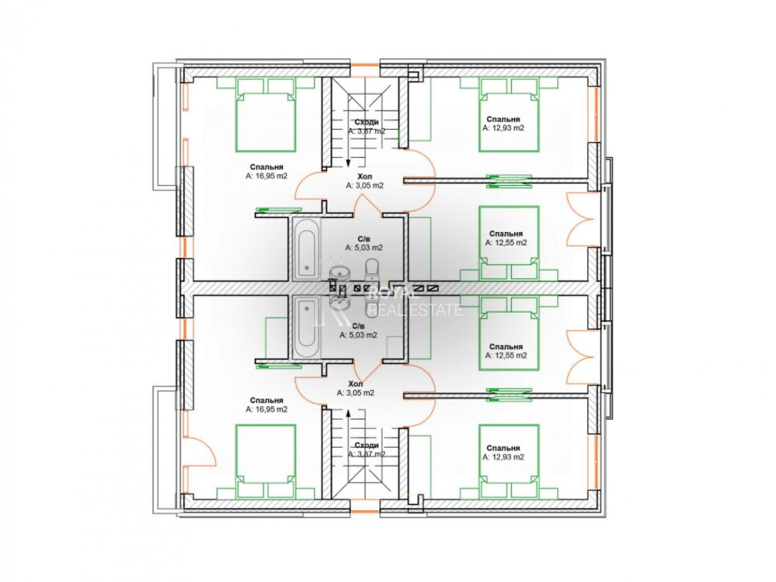 двоповерховий дуплекс, 130 кв. м, цегла. Продаж у Крюківщині фото 1