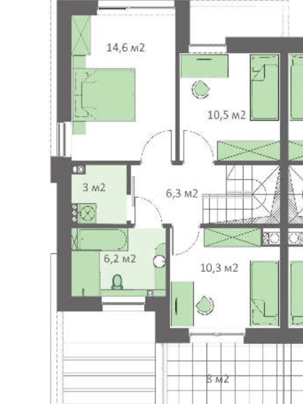двоповерховий дуплекс, 125 кв. м, цегла. Продаж у Колоденці фото 1 двоповерховий дуплекс, 125 кв. м, цегла. Продаж у Колоденці фото 1