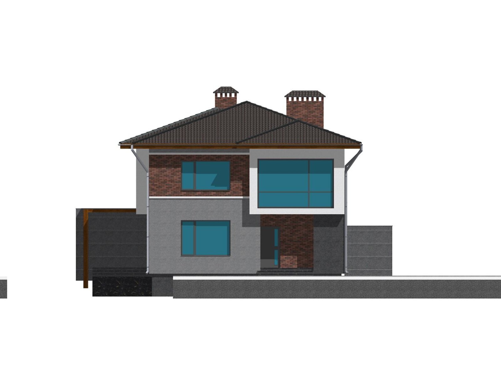 двоповерховий дуплекс, 145 кв. м, цегла. Продаж у Петрикові фото 1