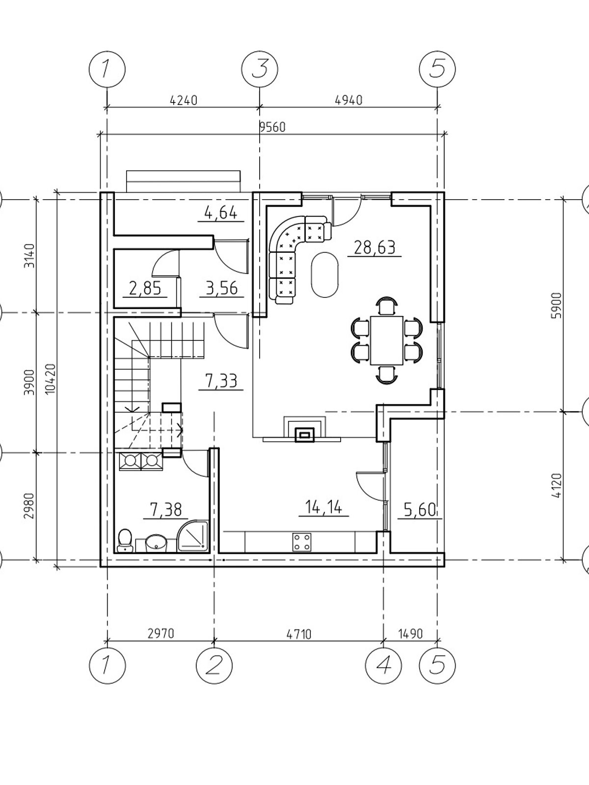 двоповерховий дуплекс, 145 кв. м, цегла. Продаж у Петрикові фото 1
