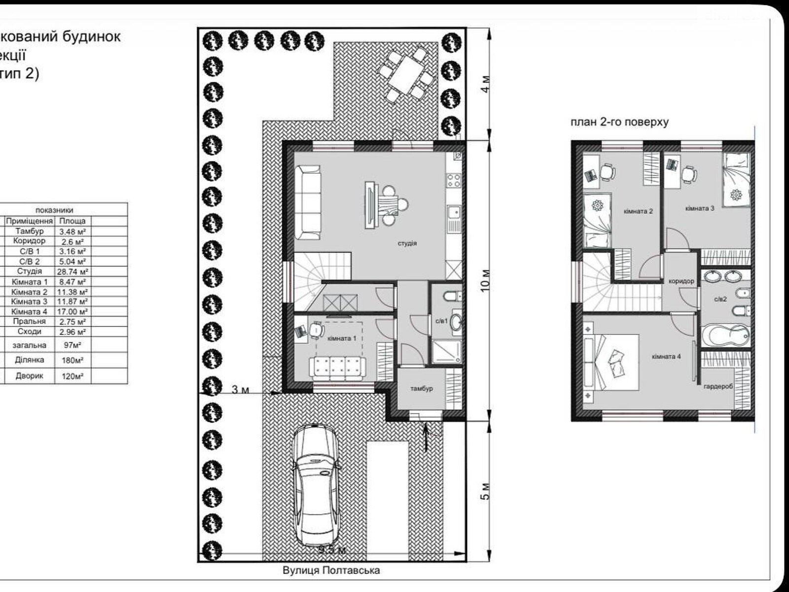двухэтажный дуплекс, 140 кв. м, керамический блок. Продажа в Петропавловской Борщаговке фото 1