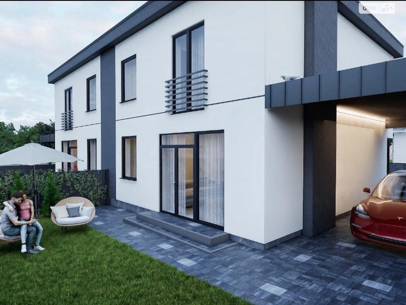 двухэтажный дуплекс, 130 кв. м, кирпич. Продажа в Подгородном фото 1 двухэтажный дуплекс, 130 кв. м, кирпич. Продажа в Подгородном фото 1