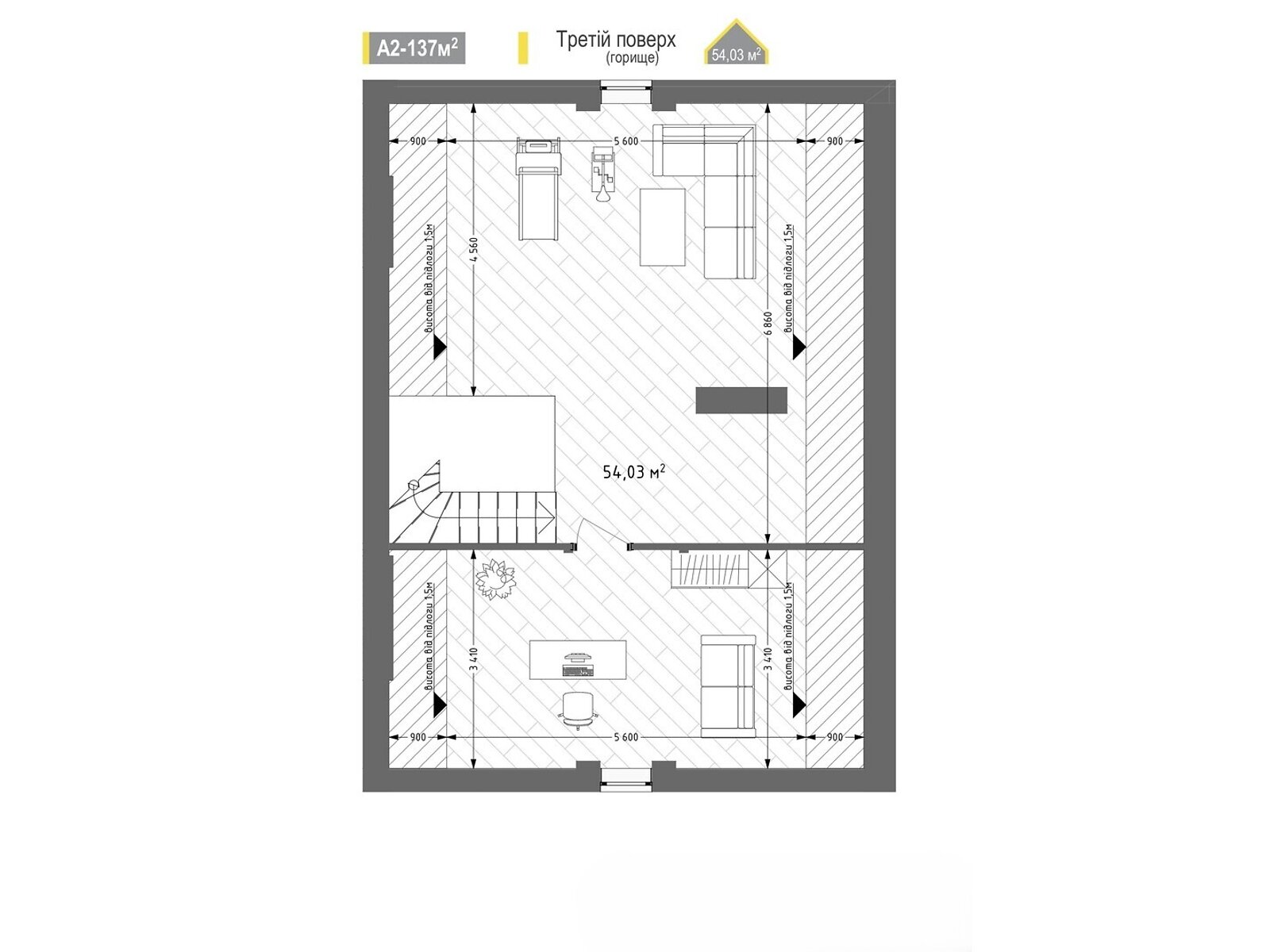 трехэтажный дуплекс, 137 кв. м, керамический блок. Продажа в Сокольниках фото 1