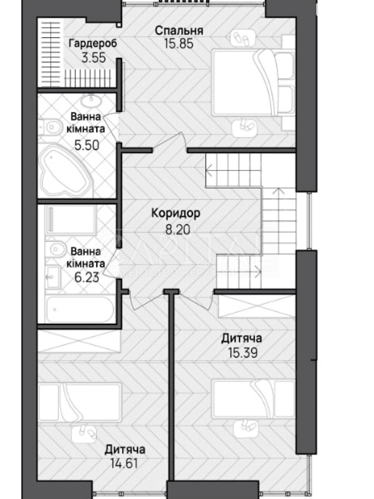 двухэтажный дуплекс, 150 кв. м, кирпич. Продажа в Стоянке фото 1 двухэтажный дуплекс, 150 кв. м, кирпич. Продажа в Стоянке фото 1