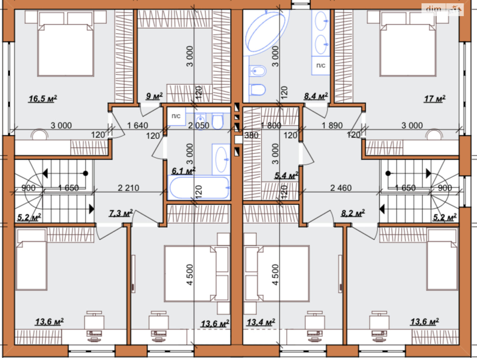 двоповерховий дуплекс, 145 кв. м, цегла. Продаж у Угорниках фото 1 двоповерховий дуплекс, 145 кв. м, цегла. Продаж у Угорниках фото 1