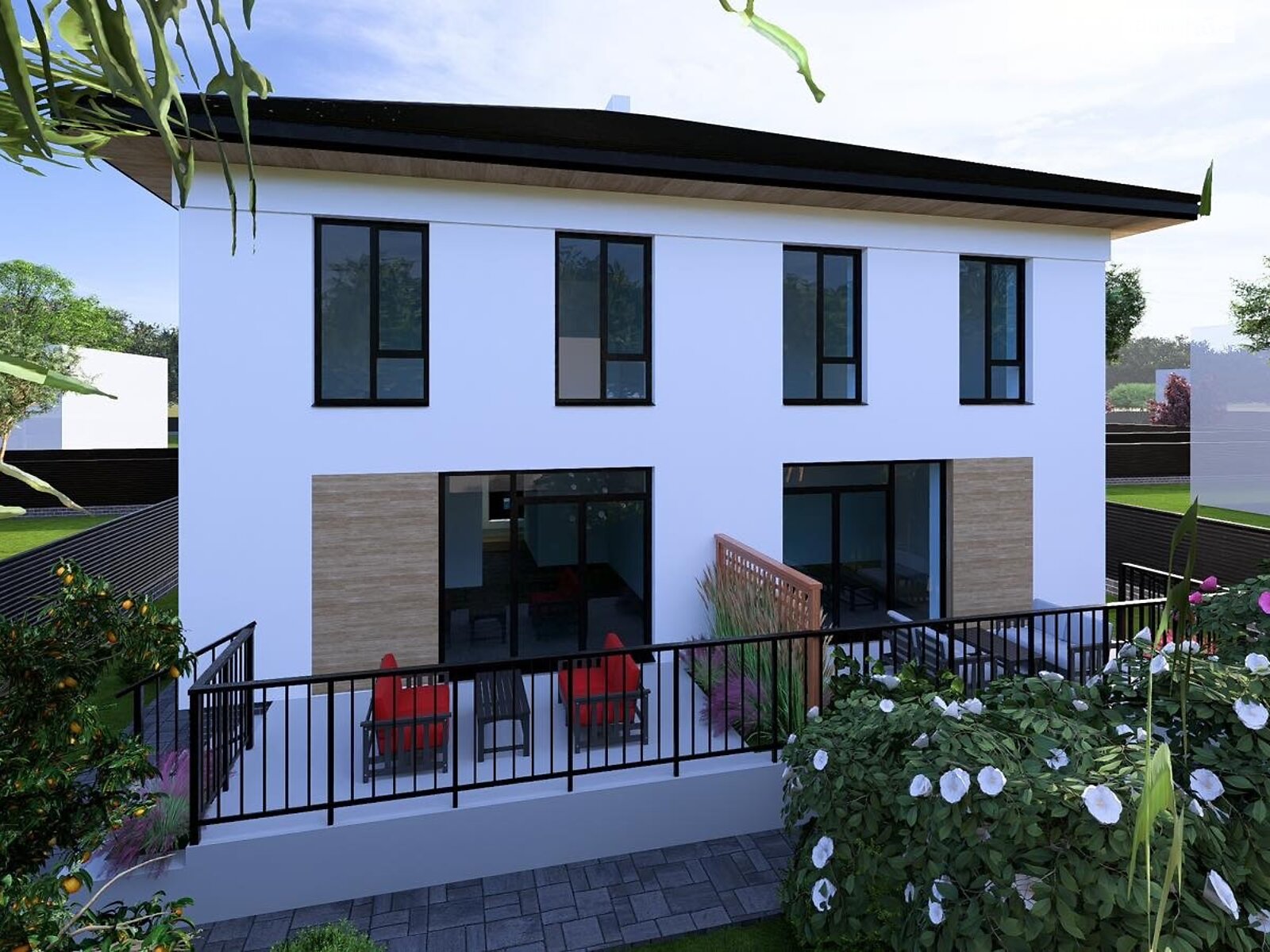 двоповерховий дуплекс, 113 кв. м, цегла. Продаж у Великі Млинівці фото 1 двоповерховий дуплекс, 113 кв. м, цегла. Продаж у Великі Млинівці фото 1