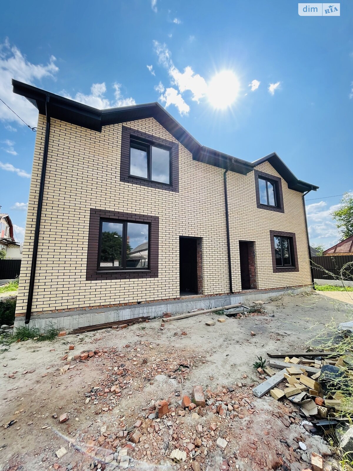 двоповерховий дуплекс, 105 кв. м, цегла. Продаж у Вінницьких Хуторах фото 1 двоповерховий дуплекс, 105 кв. м, цегла. Продаж у Вінницьких Хуторах фото 1