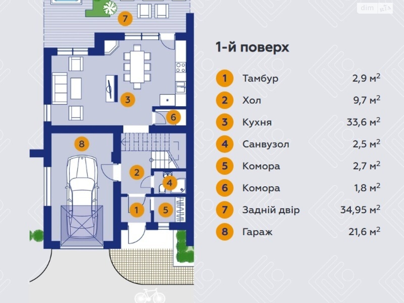 двоповерховий дуплекс, 150.4 кв. м, кирпич. Продаж в Вовчинцю фото 1 двоповерховий дуплекс, 150.4 кв. м, кирпич. Продаж в Вовчинцю фото 1