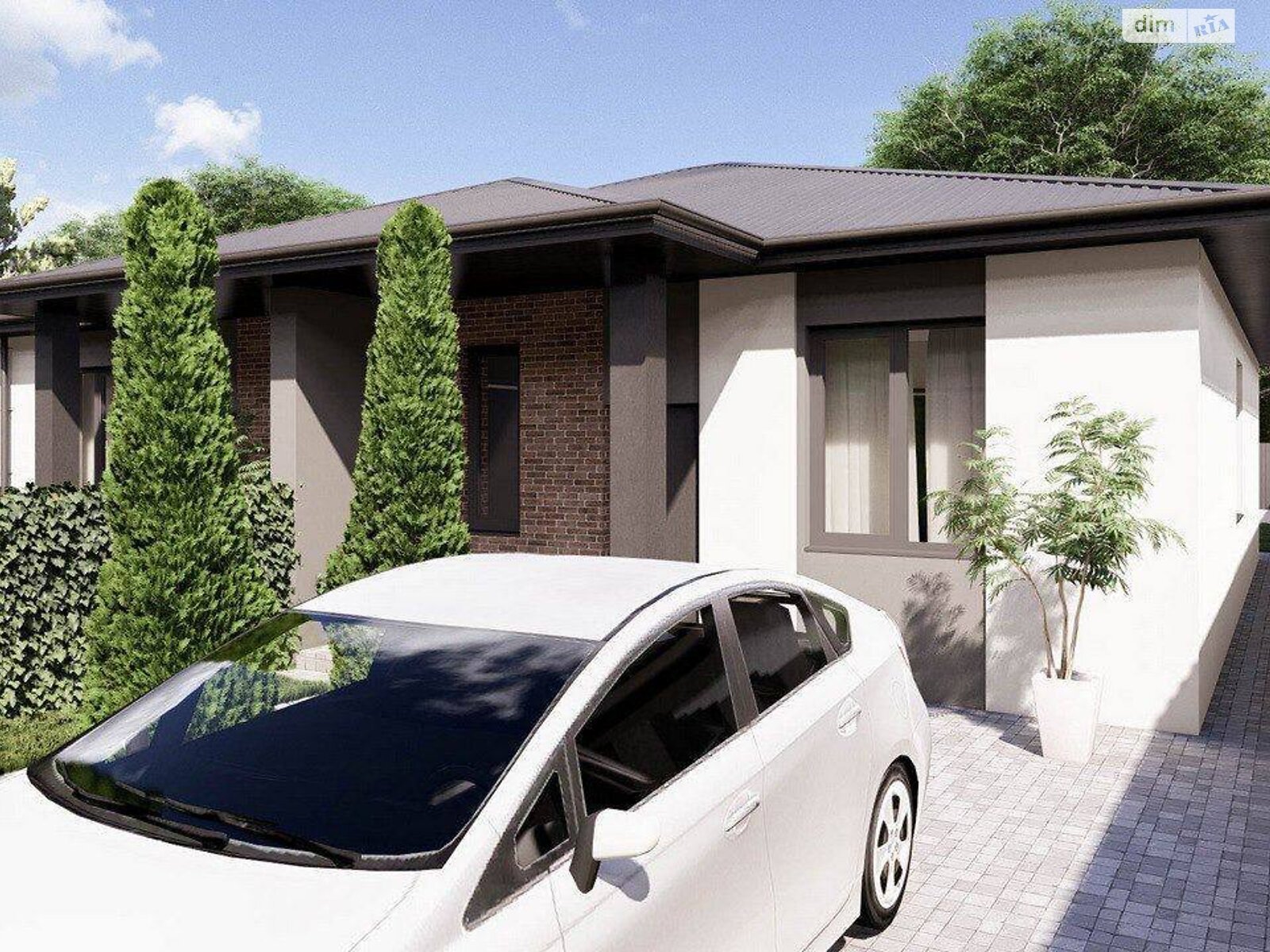 одноповерховий дуплекс, 78 кв. м, газобетон. Продаж у Ворзелі фото 1 одноповерховий дуплекс, 78 кв. м, газобетон. Продаж у Ворзелі фото 1