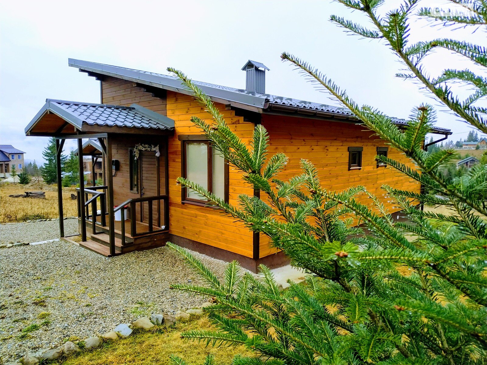 одноповерховий дуплекс, 125 кв. м, каркасно-щитовий. Продаж у Яблуниці фото 1 одноповерховий дуплекс, 125 кв. м, каркасно-щитовий. Продаж у Яблуниці фото 1