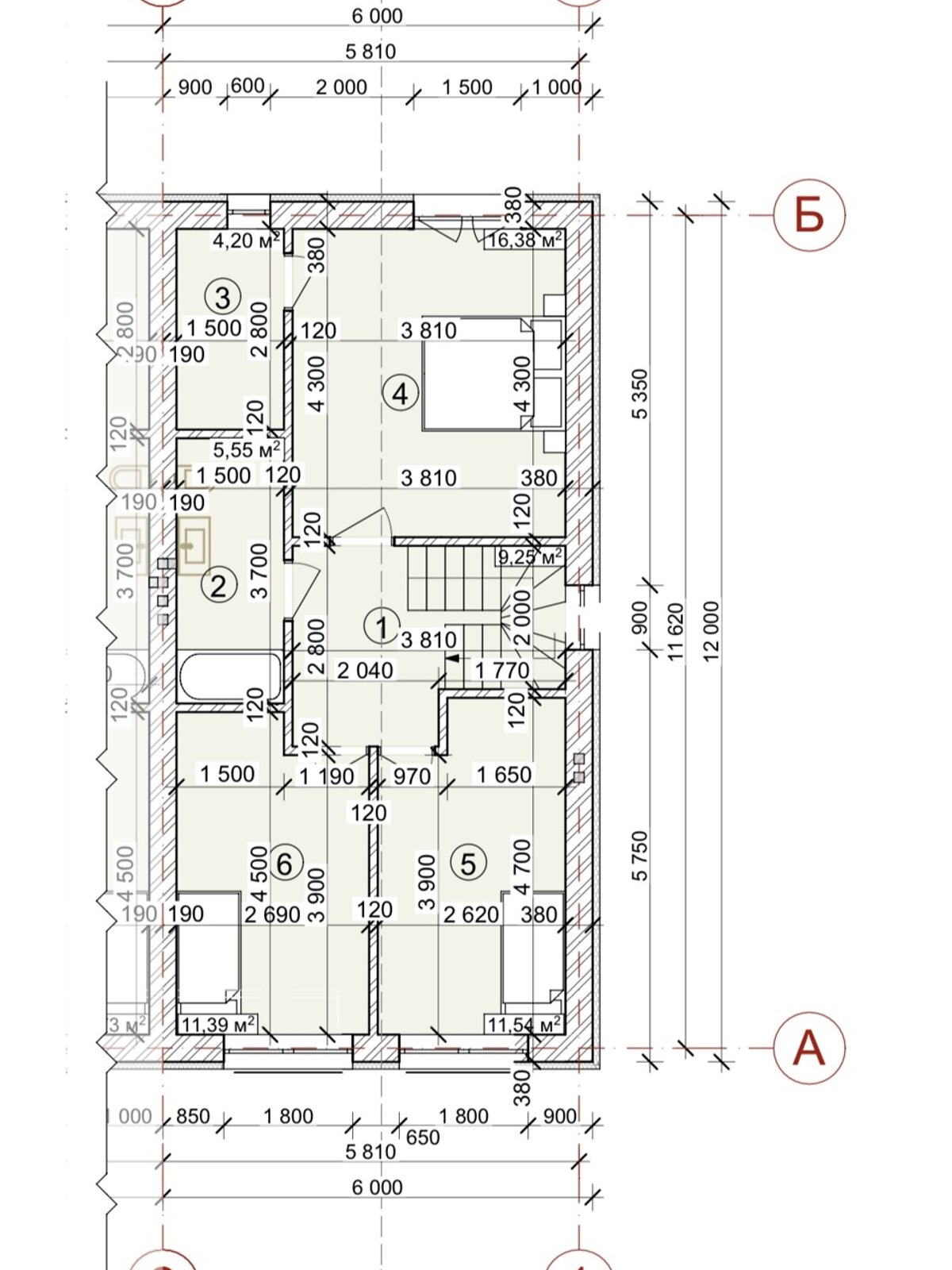 двухэтажный дуплекс, 110 кв. м, кирпич. Продажа в Зымна Вода фото 1