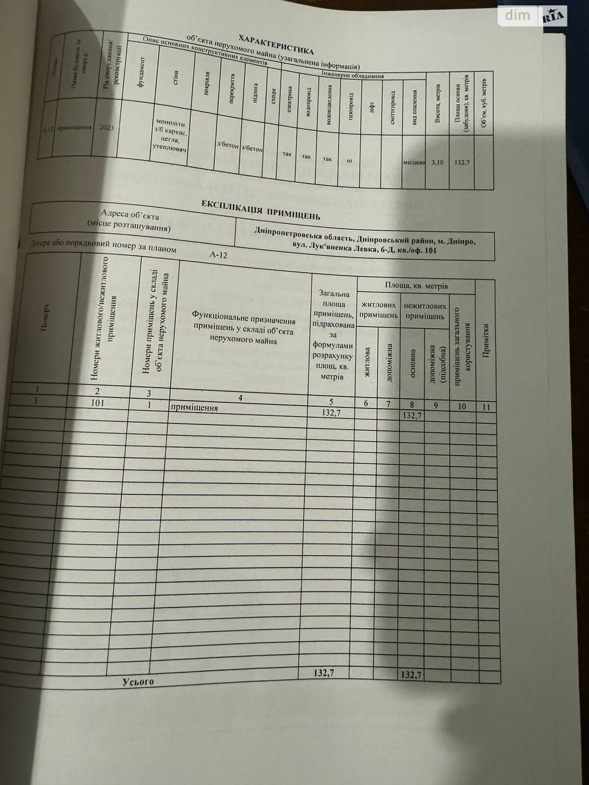 Комерційне приміщення в Дніпрі, продаж по Левка Лук’яненка вулиця 6Д, район Нагорний, ціна: 279 000 доларів за об’єкт фото 1