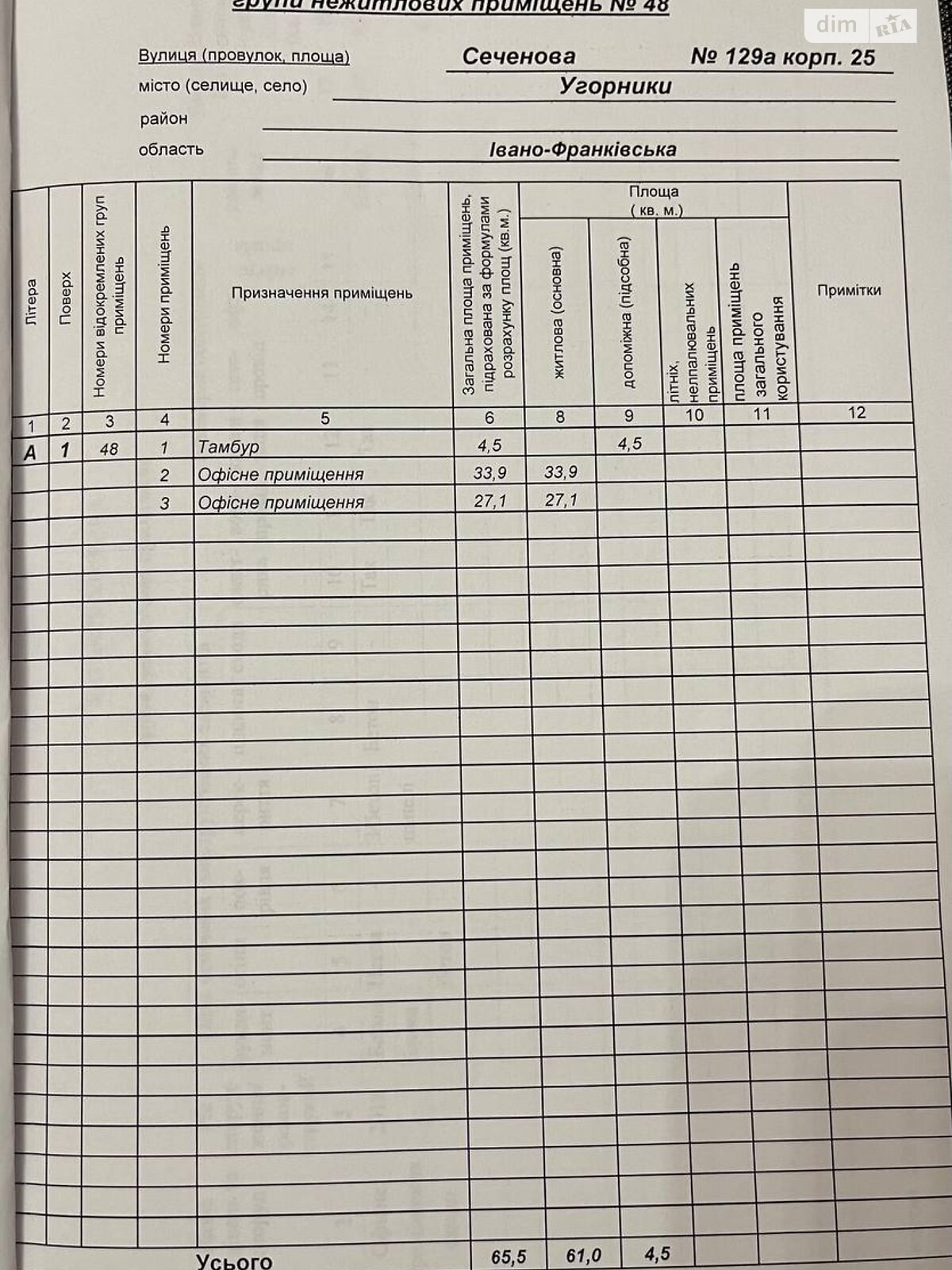 Коммерческое помещение в Угорниках, продажа по Героев Николаева (Сеченова) улица, цена: 82 000 долларов за объект фото 1