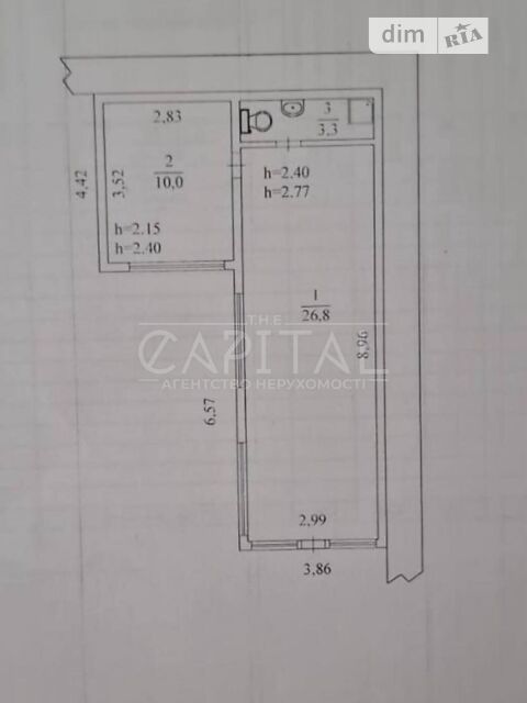 Коммерческая недвижимость по адресу ул. Богдана Хмельницкого (площадь 40,1 м²) - Atlanta.ua - фото 3
