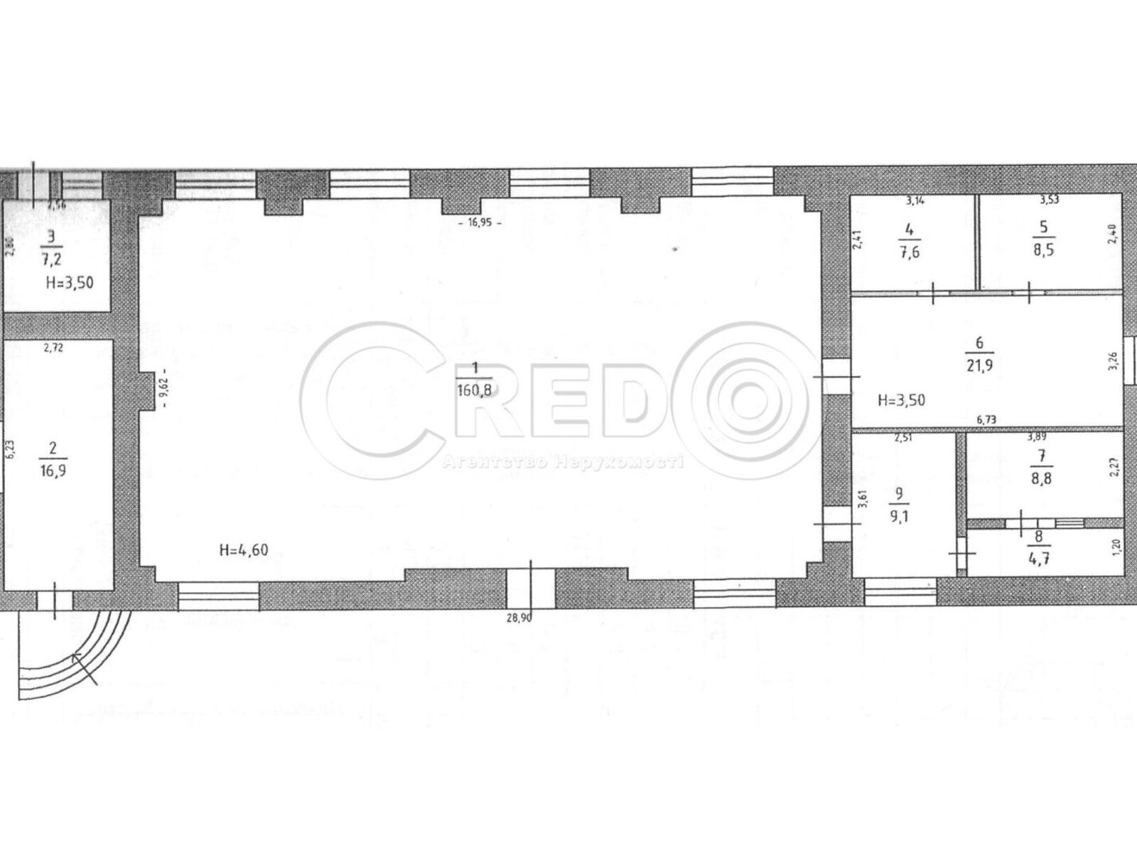 Коммерческое помещение в Кривом Роге, продажа по Святителя Иоанна Златоуста (Донского Дмитрия) улица 25А, район Саксаганский, цена: 70 000 долларов за объект фото 1