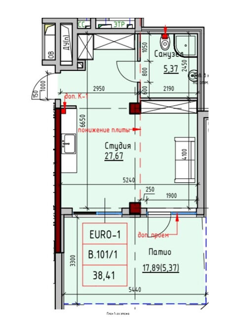 Коммерческая недвижимость по адресу Дачный 2-й пер. (площадь 39 м²) - Atlanta.ua - фото 3