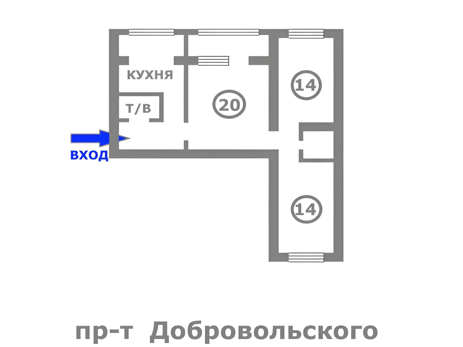 Коммерческое помещение в Одессе, продажа по Добровольского проспект 109А, район Поселок Котовского, цена: 42 000 долларов за объект фото 1