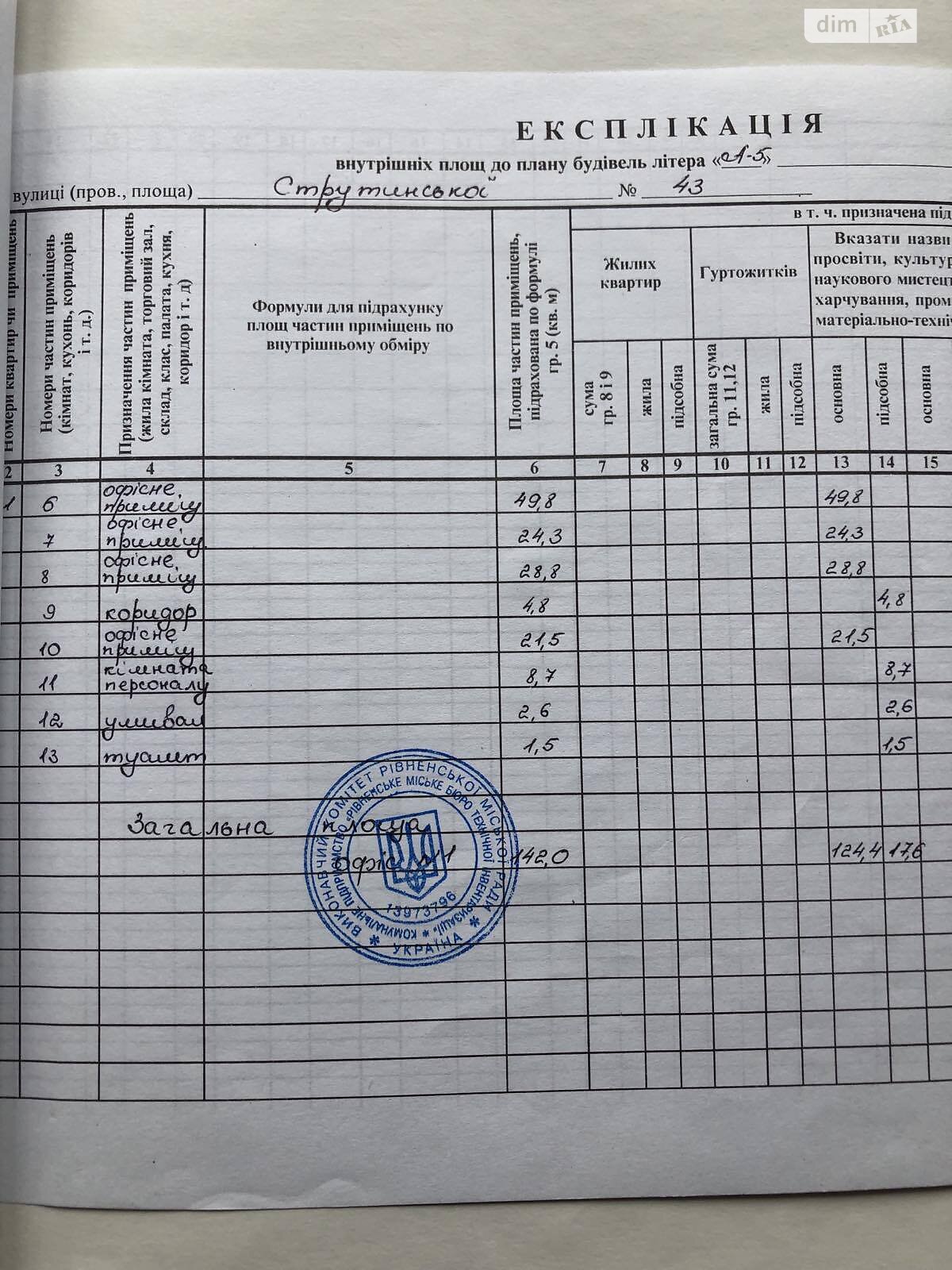 Комерційне приміщення в Рівному, продаж по Гайдамацька вулиця 43, район Чайка, ціна: 44 990 долларів за об’єкт фото 1