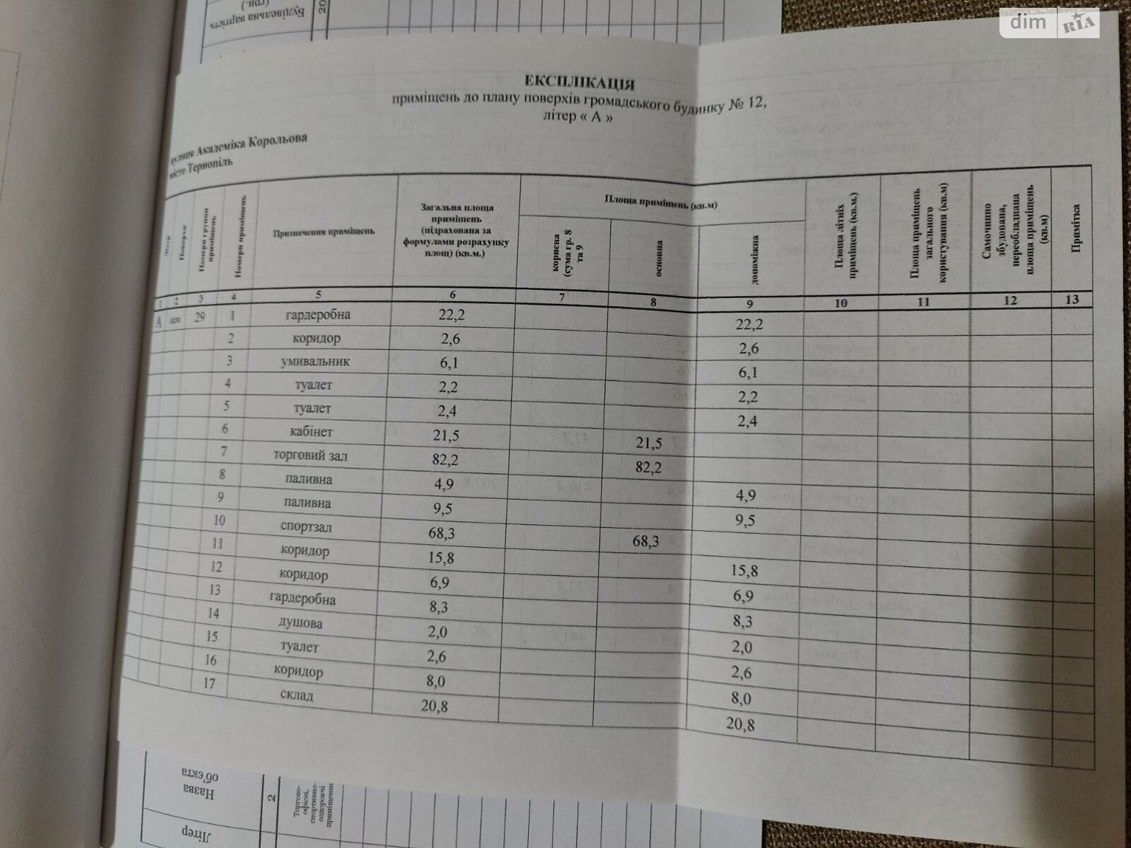 Коммерческое помещение в Тернополе, продажа по Академика Сергея Королева улица, район Тинда, цена: 75 106 долларов за объект фото 1