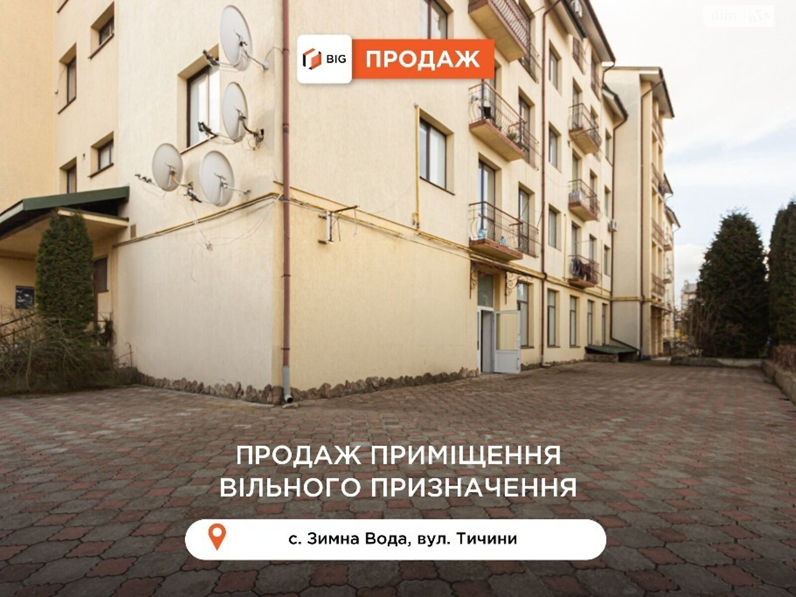 Коммерческое помещение в Зимней Воде, Павла Тычины улица, цена продажи: 85 000 долларов за объект фото 1