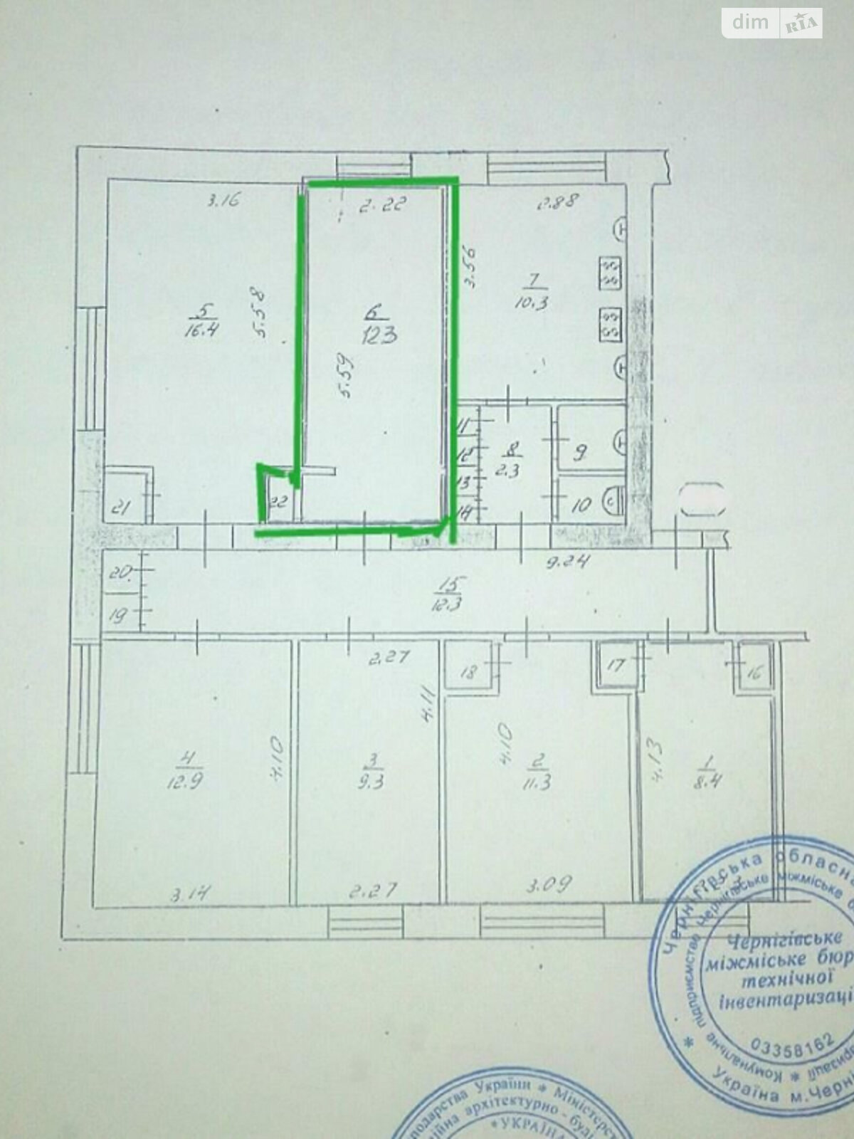 Комната в Чернигове, на ул. Любецкая 2 в районе ДК Химики на продажу фото 1