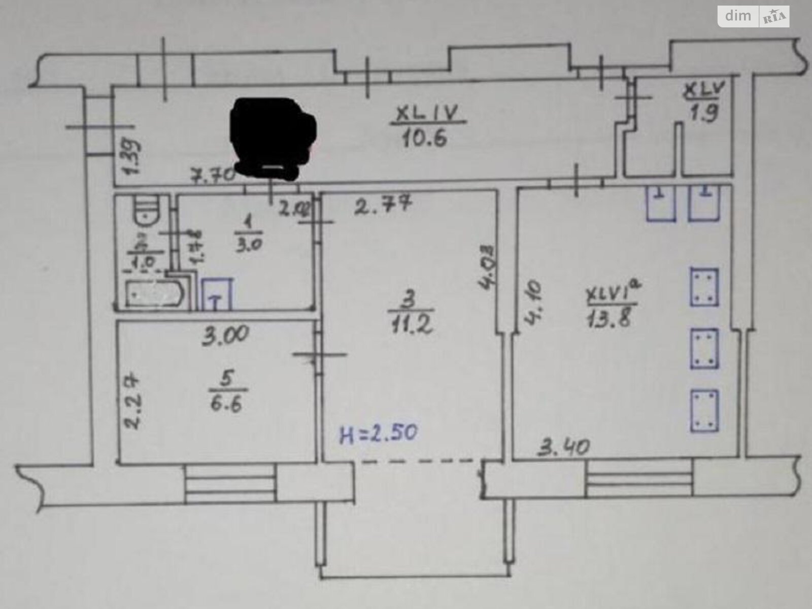 Комната в Харькове, на пр. Стадионный 10/1 в районе Новые Дома (Немышлянский) на продажу фото 1