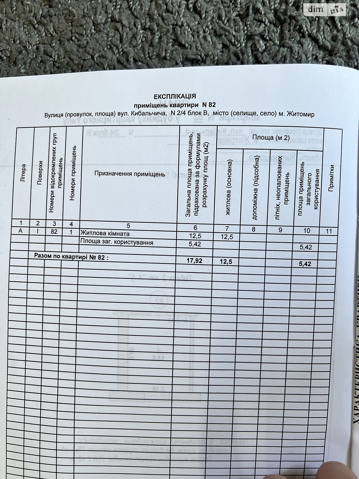 Кімната в Житомирі на вул. Кибальчича 2/4В, кв. 122 в районі Польова на продаж фото 1 Кімната в Житомирі на вул. Кибальчича 2/4В, кв. 122 в районі Польова на продаж фото 1