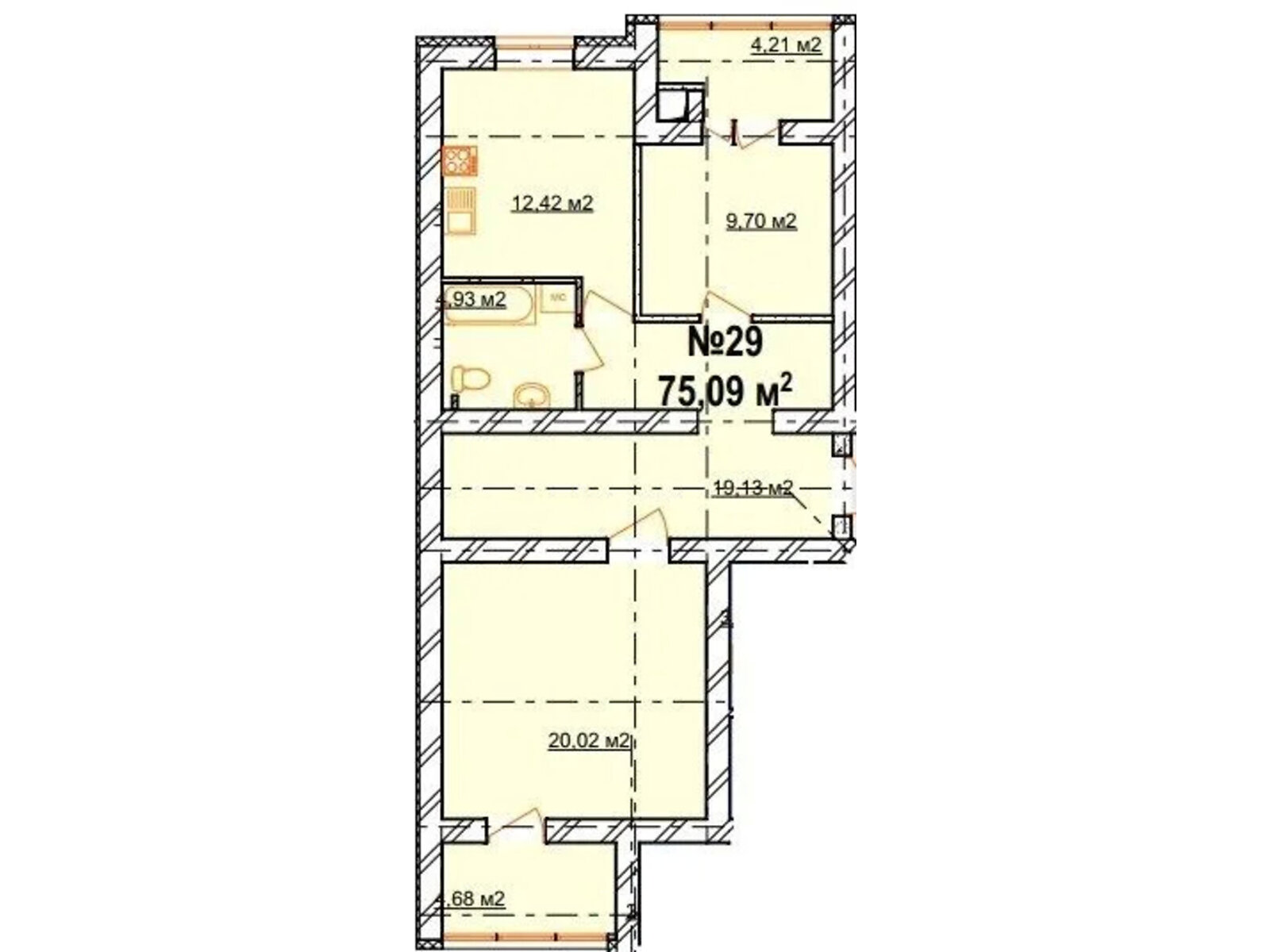 Продажа двухкомнатной квартиры в Агрономичном, на пер. Героев Чорнобыля 1, фото 1