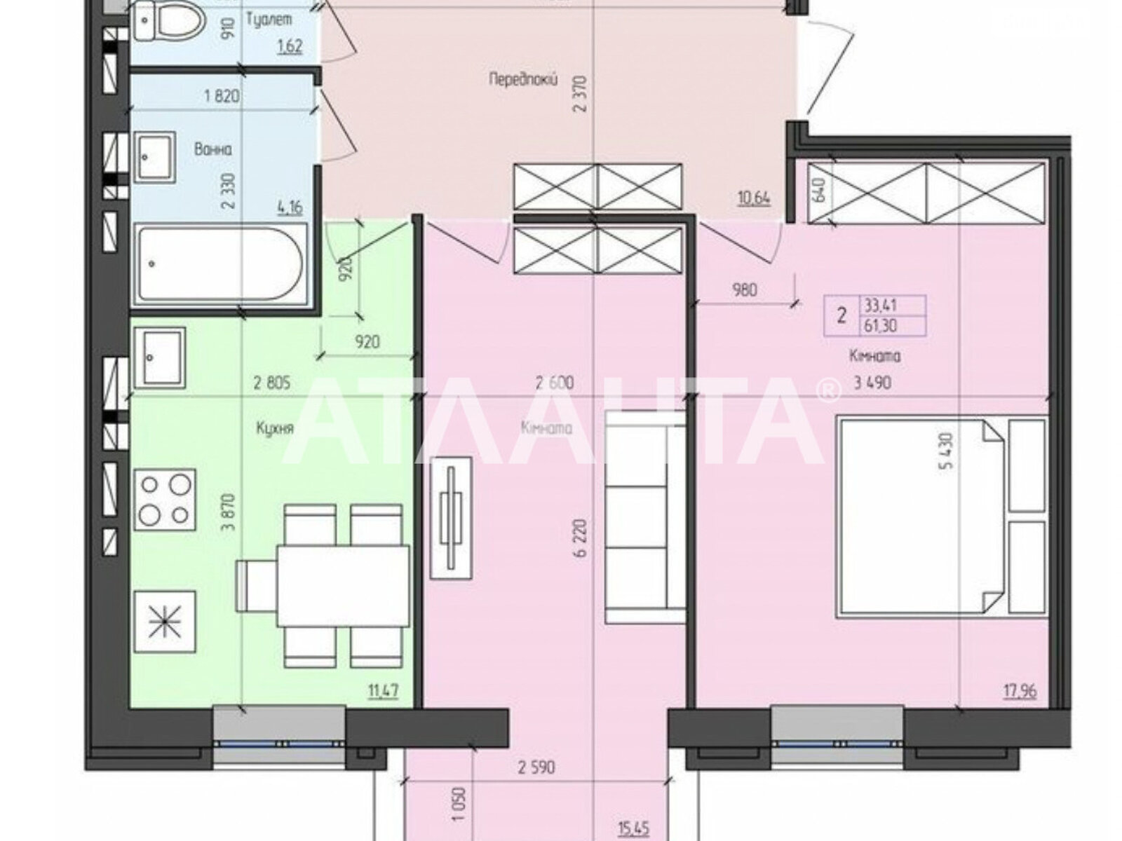 Продажа двухкомнатной квартиры в Агрономичном, на ул. Центральная, фото 1 Продажа двухкомнатной квартиры в Агрономичном, на ул. Центральная, фото 1