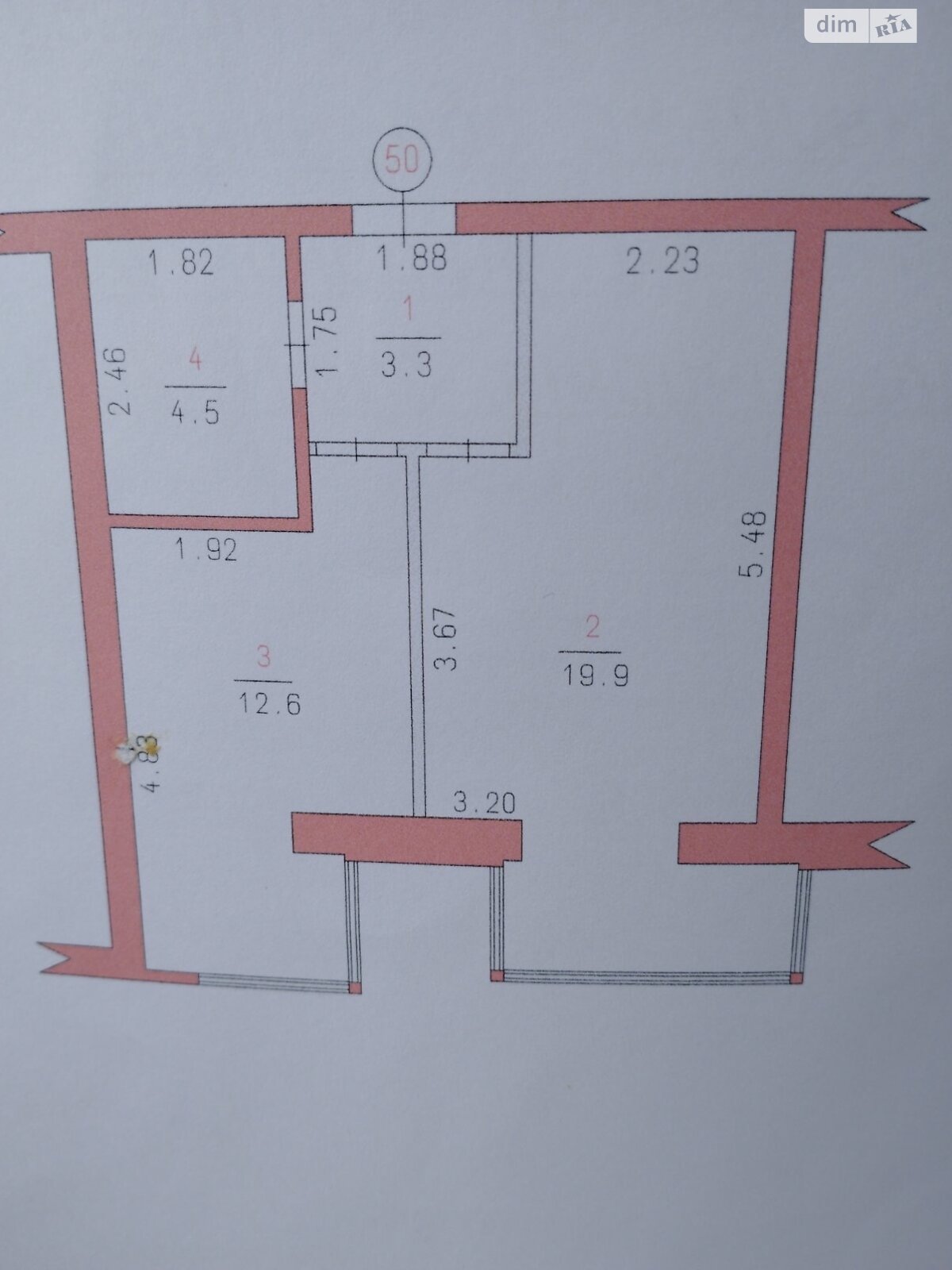 Продаж однокімнатної квартири в Агрономічному, на вул. Центральна, фото 1