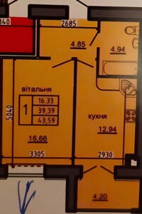 Продаж однокімнатної квартири в Байківці, на пров. Дубовецький 5, фото 2