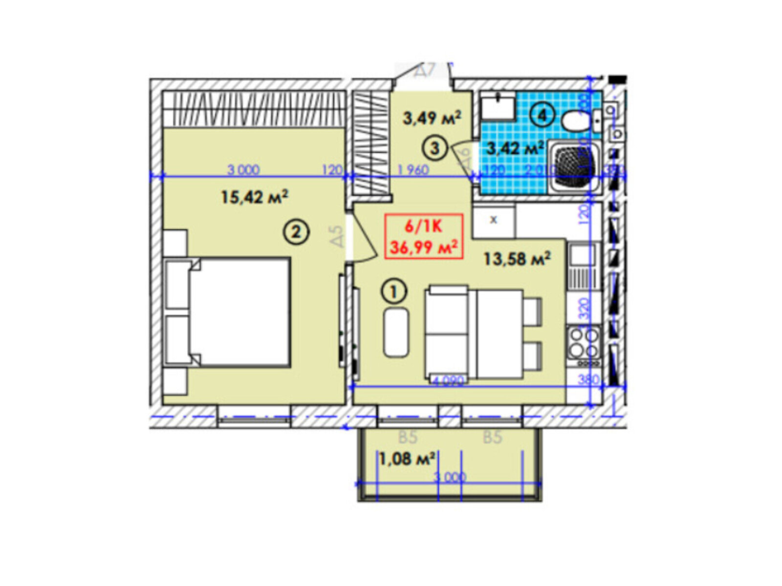 Продажа однокомнатной квартиры в Богородчанах, на ул. Молодежная 1, фото 1 Продажа однокомнатной квартиры в Богородчанах, на ул. Молодежная 1, фото 1