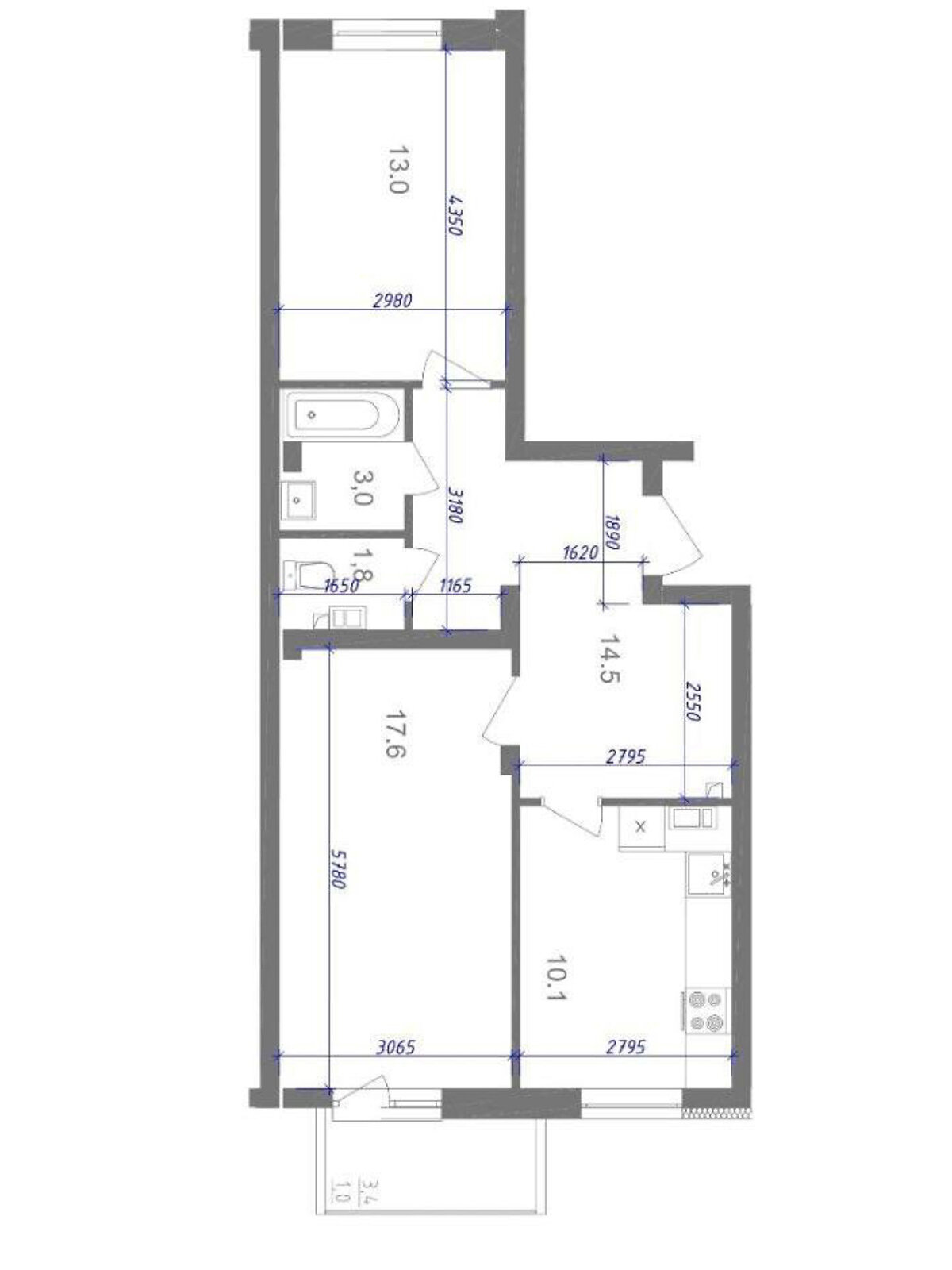 Продажа двухкомнатной квартиры в Броварах, на ул. Героев Крут 10, район Бровары фото 1 Продажа двухкомнатной квартиры в Броварах, на ул. Героев Крут 10, район Бровары фото 1