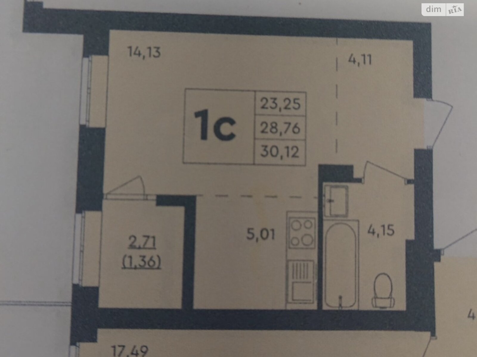 Продаж однокімнатної квартири в Броварах, на вул. Героїв Крут, фото 1 Продаж однокімнатної квартири в Броварах, на вул. Героїв Крут, фото 1