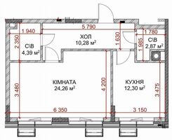 Продажа двухкомнатной квартиры в Погребах, на Кутузова улица 12, фото 2