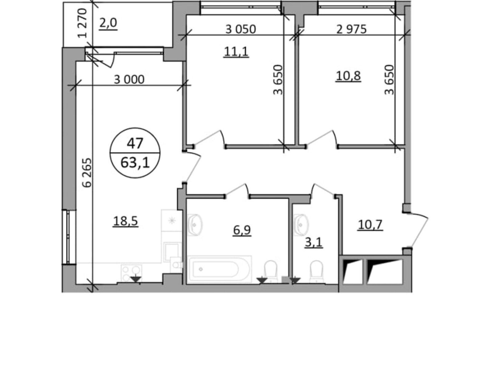 Продажа двухкомнатной квартиры в Брюховичах, на ул. Львовская 92, фото 1