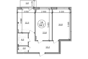 Продажа двухкомнатной квартиры в Брюховичах, на ул. Львовская 92, фото 2