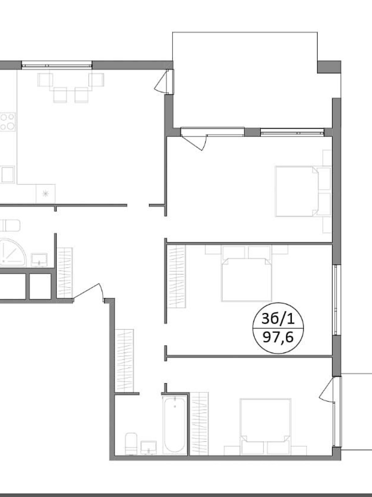 Продажа трехкомнатной квартиры в Брюховичах, на ул. Широкая, район Шевченковский фото 1