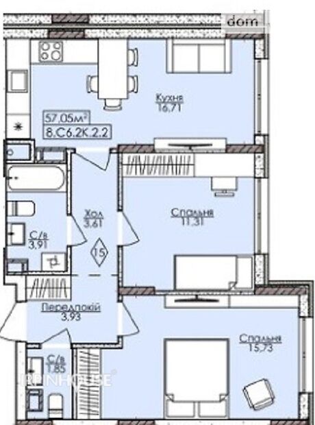 Продажа двухкомнатной квартиры в Буче, на ул. Амосова, кв. 66, район Буча фото 1 Продажа двухкомнатной квартиры в Буче, на ул. Амосова, кв. 66, район Буча фото 1