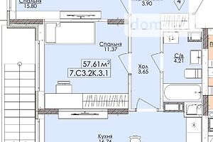 Продаж двокімнатної квартири в Бучі, на вул. Бориса Гмирі, район Буча фото 1