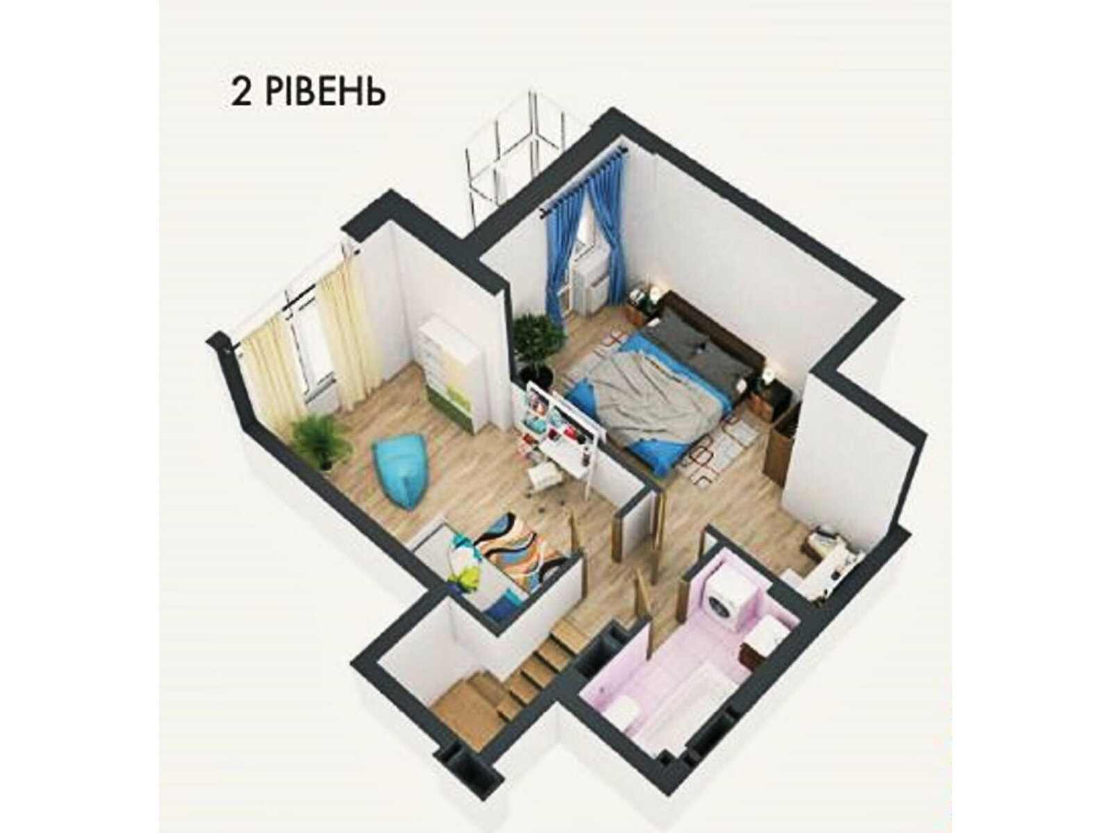 Продаж двокімнатної квартири в Бучі, на бул. Леоніда Бірюкова, район Буча фото 1