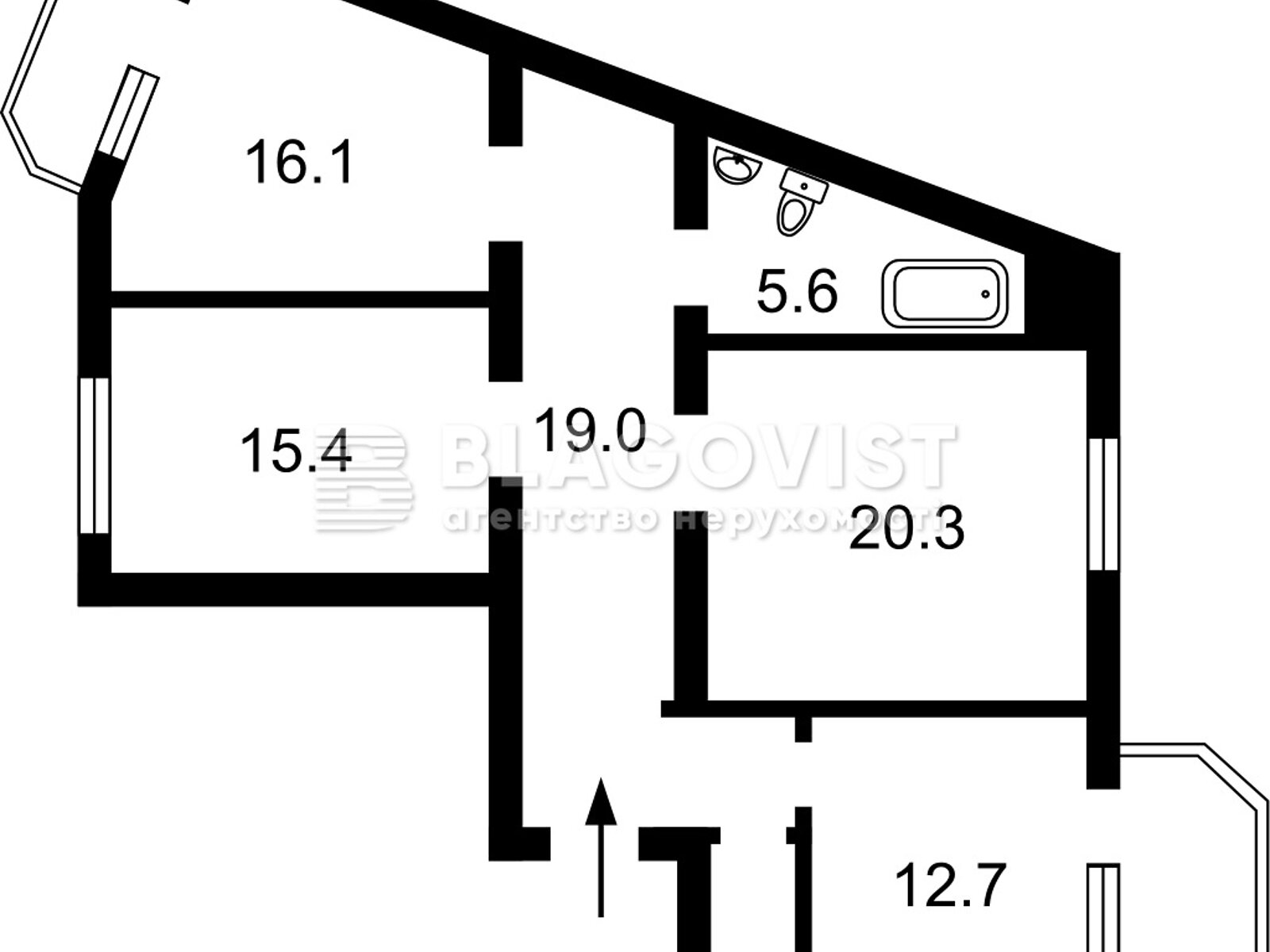 Продажа трехкомнатной квартиры в Буче, на ул. Новое Шоссе 14, район Буча фото 1